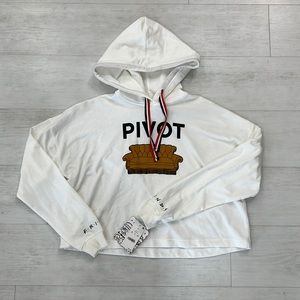 NWT Friends Cropped Hoodie S